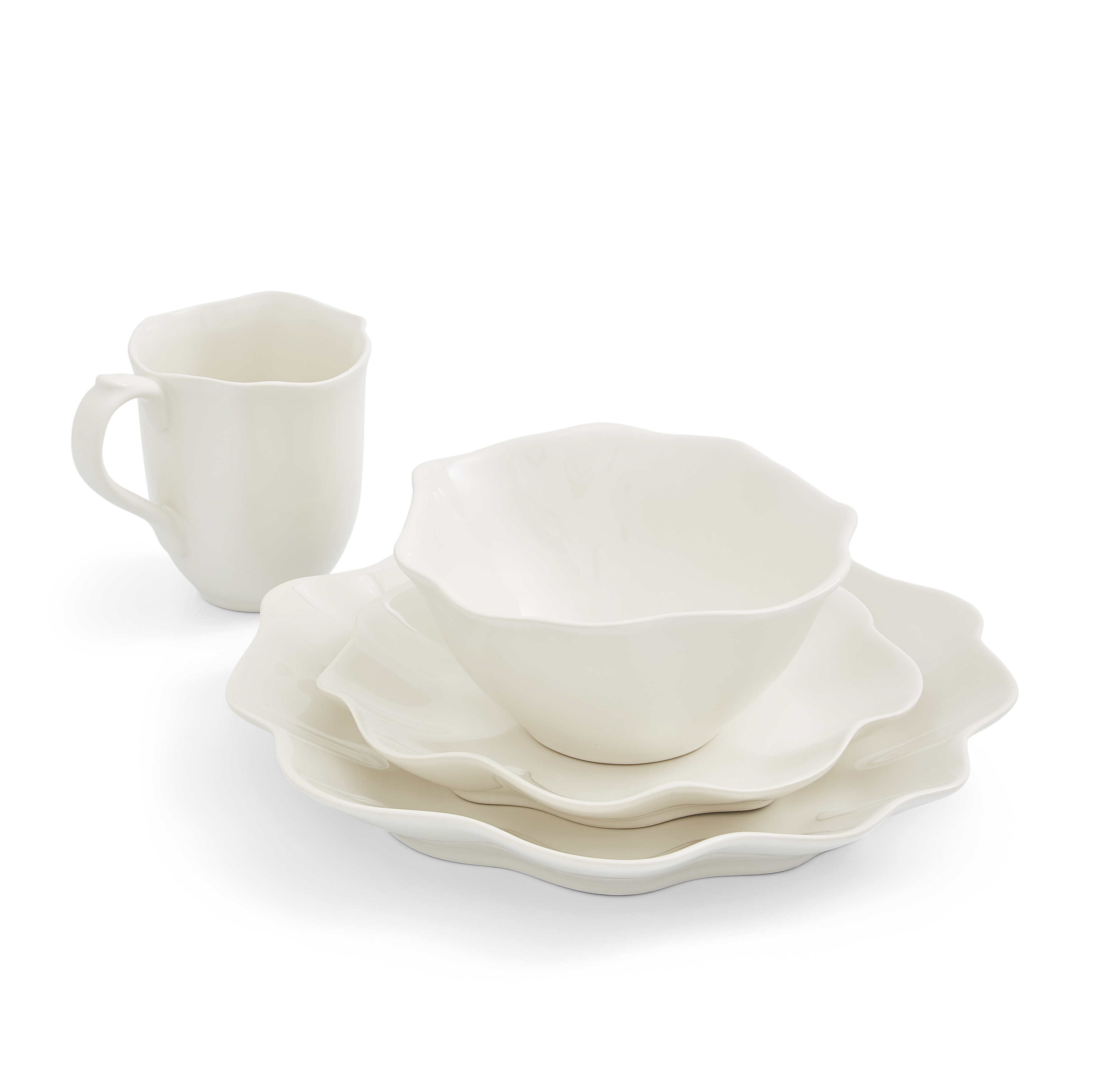 Sophie Conran Floret 4 Piece Place Setting, Cream image number null